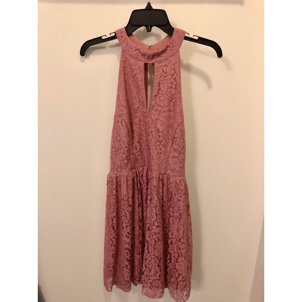 Never worn, mauve lace dress!